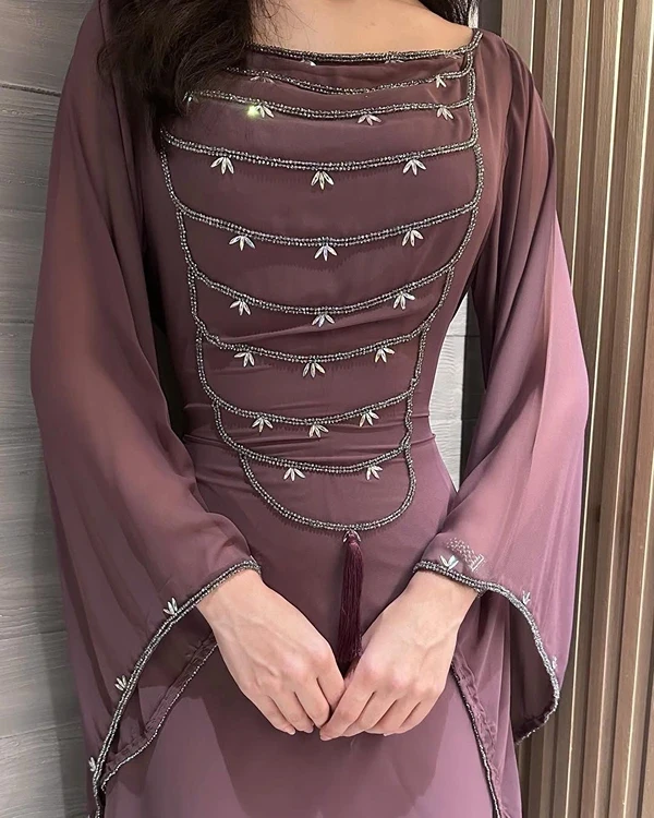 جورجيت + تطريز يدوي مُتقن