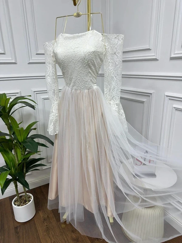 دانتيل _تل ناعم دبل كلوش