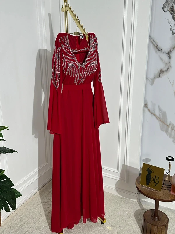 شيفون جورجيت .. تطريز يدوي راقي